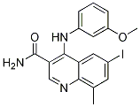 6-Iodo-4-(3-methoxyphenylamino)-8-methylquinoline-3-carboxamide Structure,801315-47-9Structure