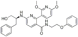 [2,3-Bipyridine]-3-carboxamide, 6-[[(1s)-1-(hydroxymethyl)-2-phenylethyl]amino]-2,6-dimethoxy-n-(2-phenoxyethyl)- Structure,802916-41-2Structure