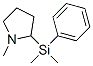 Pyrrolidine, 2-(dimethylphenylsilyl)-1-methyl- (9ci) Structure,802982-79-2Structure