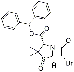 4-Thia-1-azabicyclo[3.2.0]heptane-2-carboxylic acid, 6-bromo-3,3-dimethyl-7-oxo-, diphenylmethyl ester, 4-oxide, (2s,5r,6s)- Structure,80353-26-0Structure