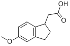 1H-indene-1-acetic acid, 2,3-dihydro-5-methoxy- Structure,80370-87-2Structure