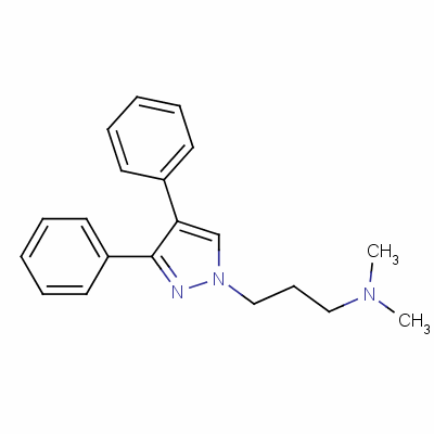 1-[3-(N,n-dimethylamino)propyl]-3,4-diphenyl-1h-pyrazole Structure,80410-36-2Structure