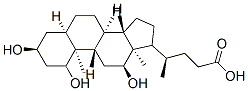 (1Beta,3alpha,5beta,12alpha)-1,3,12-trihydroxycholan-24-oic acid Structure,80434-32-8Structure