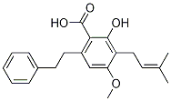 2-Hydroxy-4-methoxy-3-(3-methylbut-2-en-1-yl)-6-phenethylbenzoicacid Structure,80489-90-3Structure