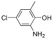 2-Amino-4-chloro-6-methyl-phenol Structure,80526-44-9Structure