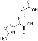 2-[(2-Aminothiazol-4-yl)carboxymethyleneaminooxy]-2-methylpropionic acid Structure,80542-76-3Structure