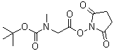 Boc-sar-osu Structure,80621-90-5Structure