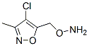 Isoxazole, 5-[(aminooxy)methyl]-4-chloro-3-methyl-(9ci) Structure,80728-24-1Structure