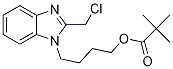 Propanoic acid, 2,2-dimethyl-, 4-[2-(chloromethyl)-1h-benzimidazol-1-yl]butyl ester Structure,807316-60-5Structure