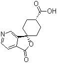 cis-1’-Oxo-spiro[cyclohexane-1,3’(1’H)-furo[3,4-c]pyridine]-4-carboxylic acid Structure,807320-43-0Structure