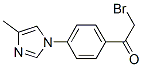 2-Bromo-1-(4-(4-methyl-1H-imidazol-1-yl)phenyl)ethanone Structure,810662-38-5Structure