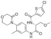 2-Thiophenecarboxamide, 5-chloro-N-[(1R)-1-(methoxymethyl)-2-[[3-methyl-4-(3-oxo-4-morpholinyl)phenyl]amino]-2-oxoethyl]- Structure,811811-33-3Structure