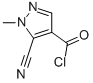 1H-pyrazole-4-carbonyl chloride, 5-cyano-1-methyl-(9ci) Structure,81303-60-8Structure