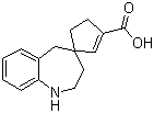 1,2,3,5-Tetrahydrospiro[benzo[b]azepine-4,1-[2]cyclopentene]-3-carboxylicacid Structure,813426-13-0Structure