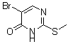 5-Bromo-2-(methylthio)-4(3h)-pyrimidinone Structure,81560-03-4Structure