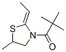 Thiazolidine, 3-(2,2-dimethyl-1-oxopropyl)-2-ethylidene-5-methyl- (9ci) Structure,816455-65-9Structure