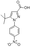 5-Tert-Butyl-1-(4-nitro-phenyl)-1H-pyrazole-3-carboxylic acid Structure,817172-32-0Structure