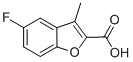 5-Fluoro-3-methyl-benzofuran-2-carboxylic acid Structure,81718-76-5Structure