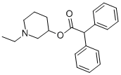 1-Ethylpiperidin-3-yl2,2-diphenylacetate Structure,82-98-4Structure