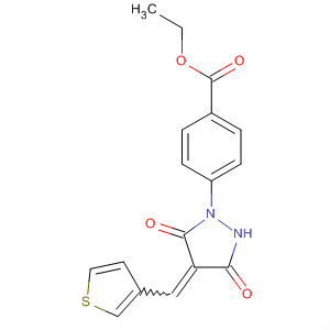 Ethyl 4-(3,5-dioxo-4-thiophen-3-yl-methylene-pyrazolidin-1-yl)-benzoate Structure,820238-45-7Structure