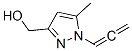 1H-pyrazole-3-methanol, 5-methyl-1-(1,2-propadienyl)-(9ci) Structure,82235-72-1Structure