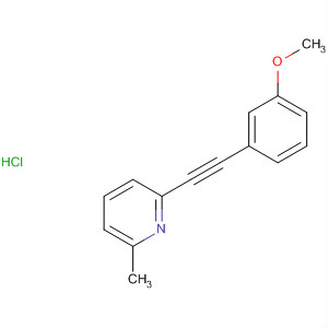 2-Methyl-6-[(3-methoxyphenyl)ethynyl]pyridine hydrochloride Structure,823198-78-3Structure