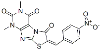 Thiazolo[2,3-f]purine-2,4,6(1h,3h,7h)-trione, 1,3-dimethyl-7-[(4-nitrophenyl)methylene]- Structure,82331-21-3Structure