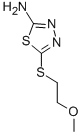 5-[(2-Methoxyethyl)thio]-1,3,4-thiadiazol-2-amine Structure,82381-77-9Structure