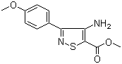 Methyl 4-amino-3-(4-methoxyphenyl)isothiazole-5-carboxylate Structure,82424-54-2Structure