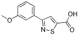 3-(3-Methoxyphenyl)isothiazole-5-carboxylicacid Structure,82433-00-9Structure