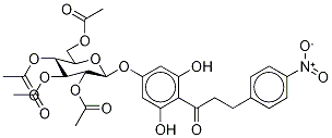 4’-O-(beta-d-2”,3”,4”,6”-tetraacetyl-glucopyranosyl)-4-nitrophloretin Structure,82628-87-3Structure