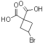 3-Bromo-1,1-cyclobutanedicarboxylic acid Structure,827032-78-0Structure