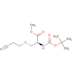 (R)-2-tert-butoxycarbonylamino-3-(2-cyano-ethylsulfanyl)-propionic acid methyl ester Structure,82835-13-0Structure