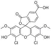 4,5-Dichloro-3,6-dihydroxy-2,7-dimethoxy-3-oxo-3h-spiro[isobenzofuran-1,9-xanthene]-5-carboxylicacid Structure,82855-39-8Structure