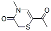 2H-1,4-thiazin-3(4h)-one, 6-acetyl-4-methyl-(9ci) Structure,82912-52-5Structure