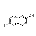 6-Bromo-8-fluoro-2-naphthol Structure,82995-06-0Structure