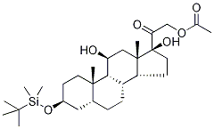 (3α,5β)-o-tert-butyldimethylsilyl 21-acetyloxy tetrahydro cortisol Structure,83274-68-4Structure