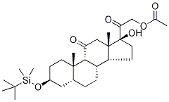 3Alpha-o-tert-butyldimethylsilyl 21-acetyloxy tetrahydro cortisone Structure,83274-72-0Structure