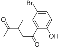 3-Acetyl-5-bromo-8-hydroxy-3,4-dihydro-2h-1-naphthalenone Structure,83344-22-3Structure