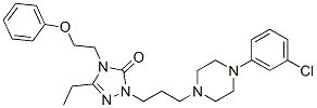 3H-1,2,4-Triazol-3-one, 2-[3-[4-(3-chlorophenyl)-1-piperazinyl]propyl]-5-ethyl-2,4-dihydro-4-(2-phenoxyethyl)- Structure,83366-66-9Structure