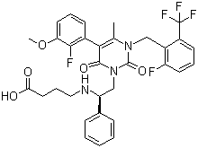 Elagolix Structure,834153-87-6Structure