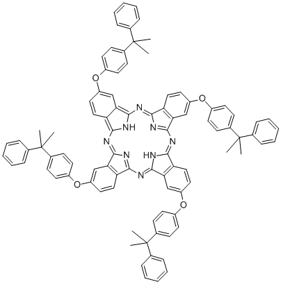 Tetrakis(4-cumylphenoxy)phthalocyanine Structure,83484-76-8Structure