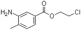 3-Amino-4-methylbenzoic acid 2-chloroethyl ester Structure,83488-00-0Structure