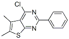 4-Chloro-5,6-dimethyl-2-phenylthieno[2,3-d]pyrimidine Structure,83548-60-1Structure