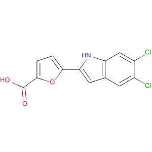 5-(5,6-Dichloro-1h-indol-2-yl)-2-furancarboxylic acid Structure,835594-98-4Structure