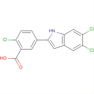 2-Chloro-5-(5,6-dichloro-1h-indol-2-yl)benzoic acid Structure,835595-01-2Structure