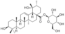 Pomolic acid 28-O-beta-D-glucopyranosyl ester Structure,83725-24-0Structure