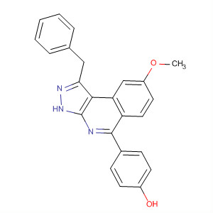 4-[8-(Methyloxy)-1-(phenylmethyl)-3h-pyrazolo[3,4-c]isoquinolin-5-yl]phenol Structure,838854-25-4Structure