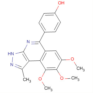 4-[1-Methyl-7,8,9-tris(methyloxy)-3h-pyrazolo[3,4-c]isoquinolin-5-yl]phenol Structure,838854-63-0Structure