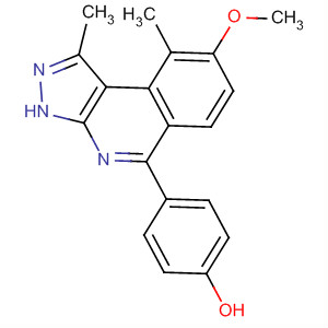 4-[1,9-Dimethyl-8-(methyloxy)-3h-pyrazolo[3,4-c]isoquinolin-5-yl]phenol Structure,838854-90-3Structure